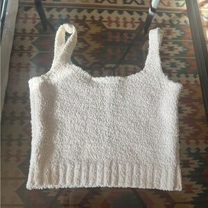 SKIMS Cozy Cream Textured Women's Top small